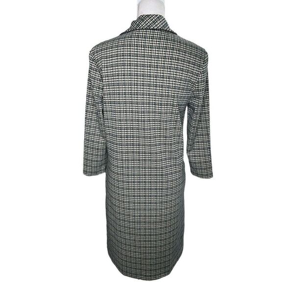 J. Mclaughlin Shirt Dress Long Sleeve Collared V-Neck Tweed Herringbone Size S - Picture 5 of 7